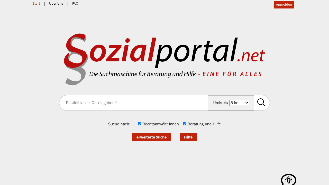 Screenshot von sozialportal.net