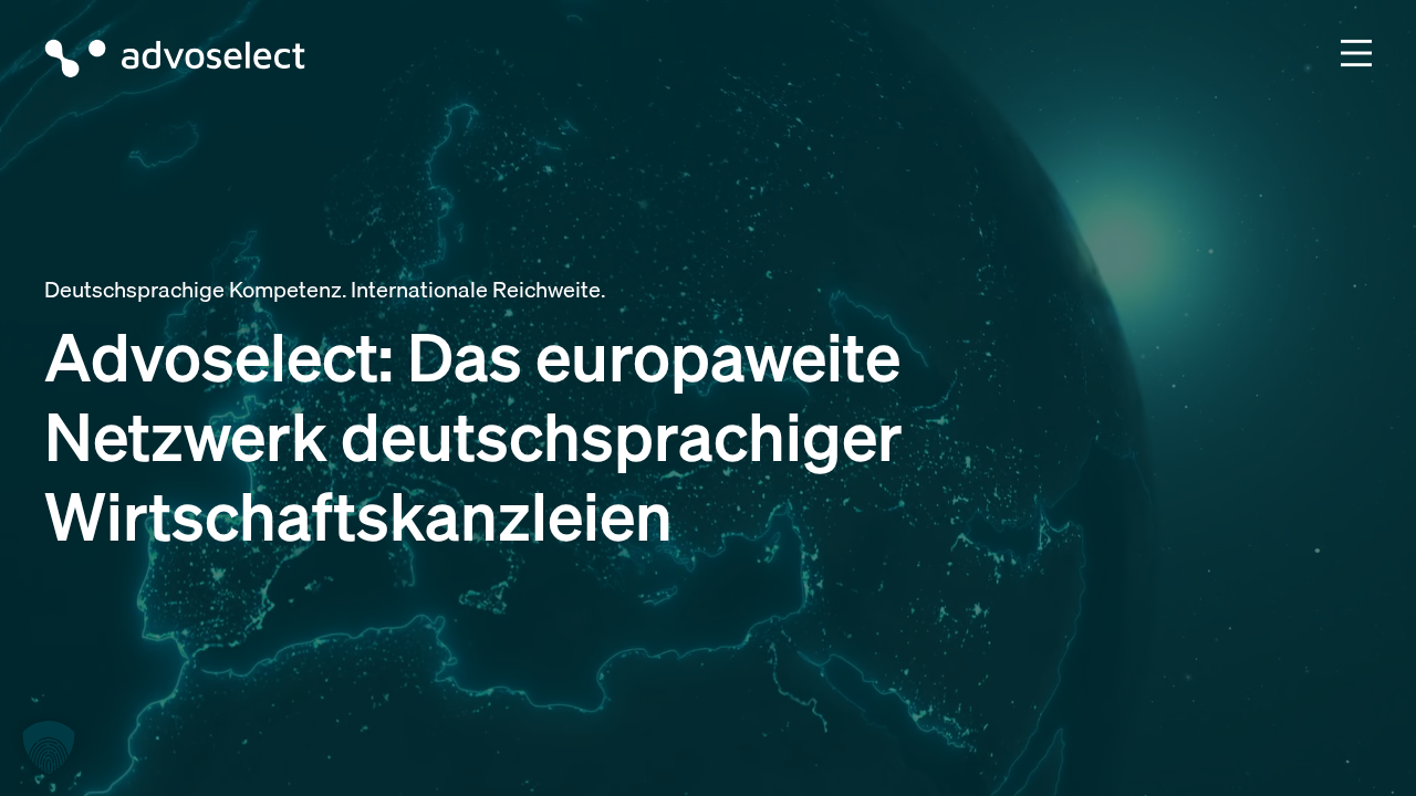 Screenshot von Advoselect
