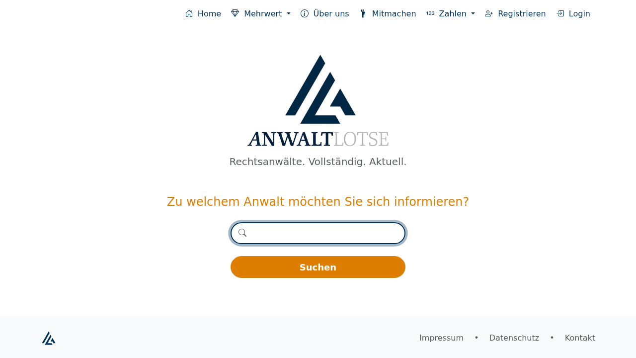 Screenshot von Anwalt-Lotse (02.10.2026 17:12)