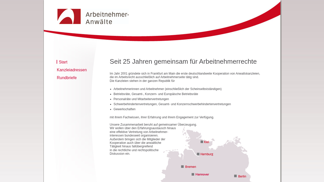 Screenshot von ArbeitnehmerAnwälte
