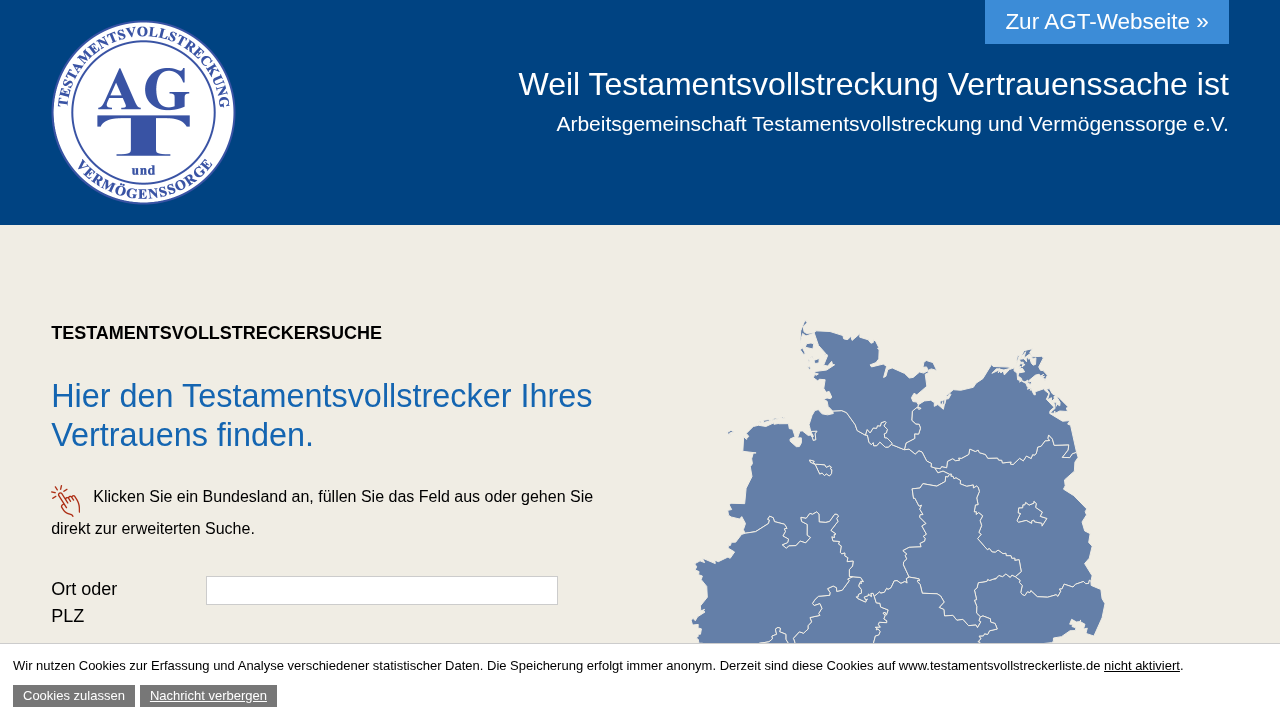 Screenshot von Arbeitsgemeinschaft Testamentsvollstreckung und Vermögenssorge e.V.