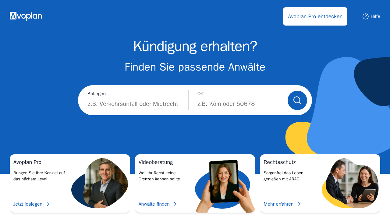 Screenshot von Avoplan