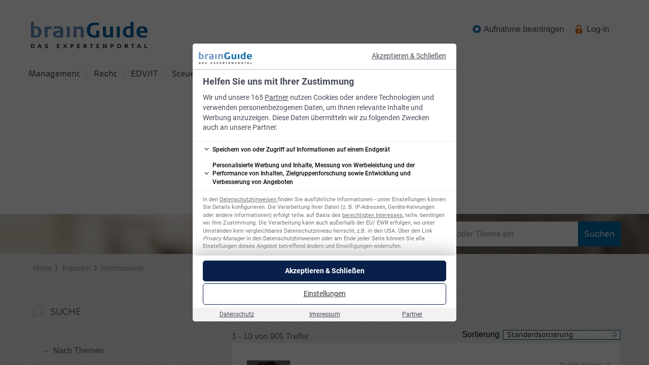 Screenshot von brainGuide