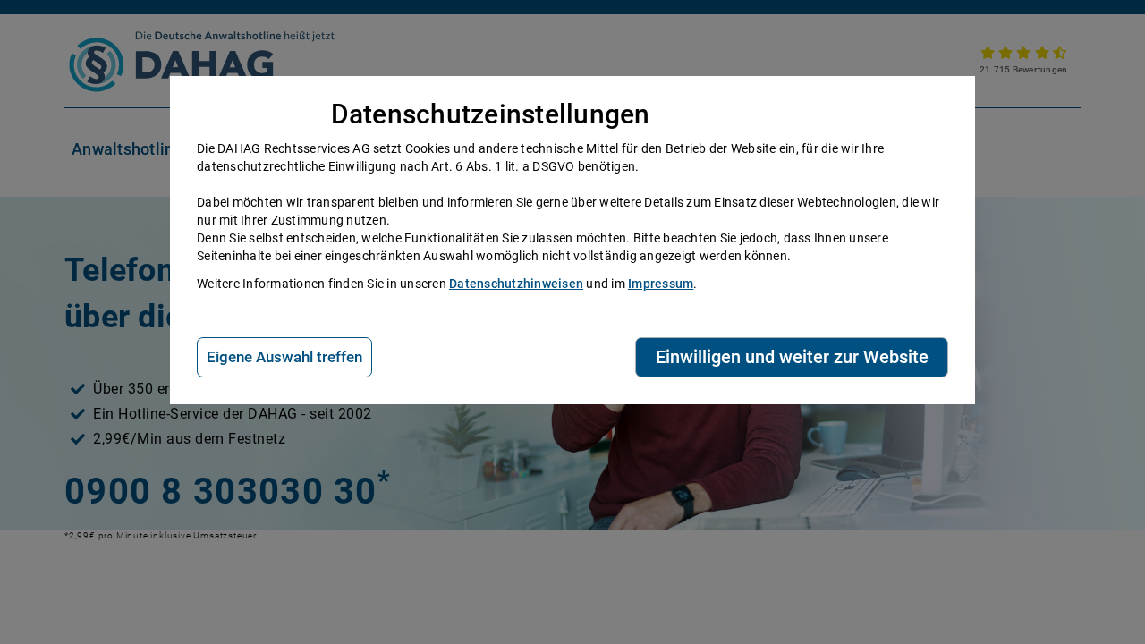 Screenshot von DAHAG