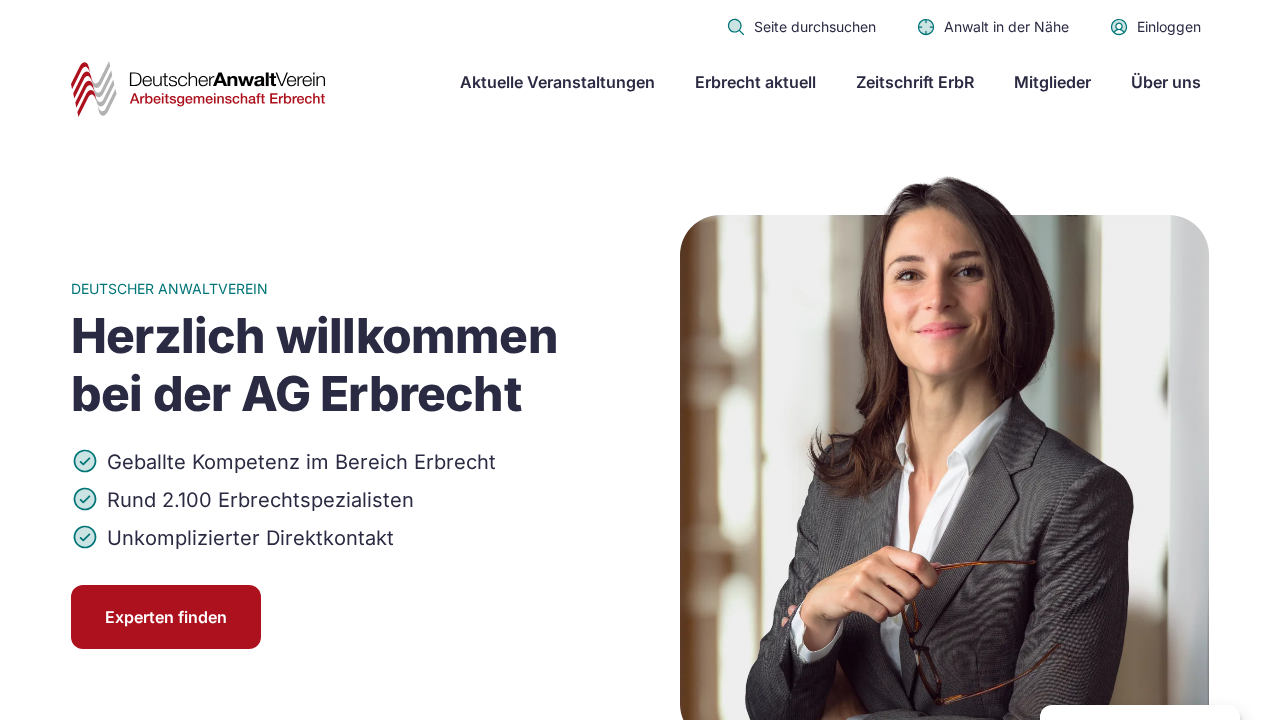 Screenshot von DAV Arbeitsgemeinschaft Erbrecht