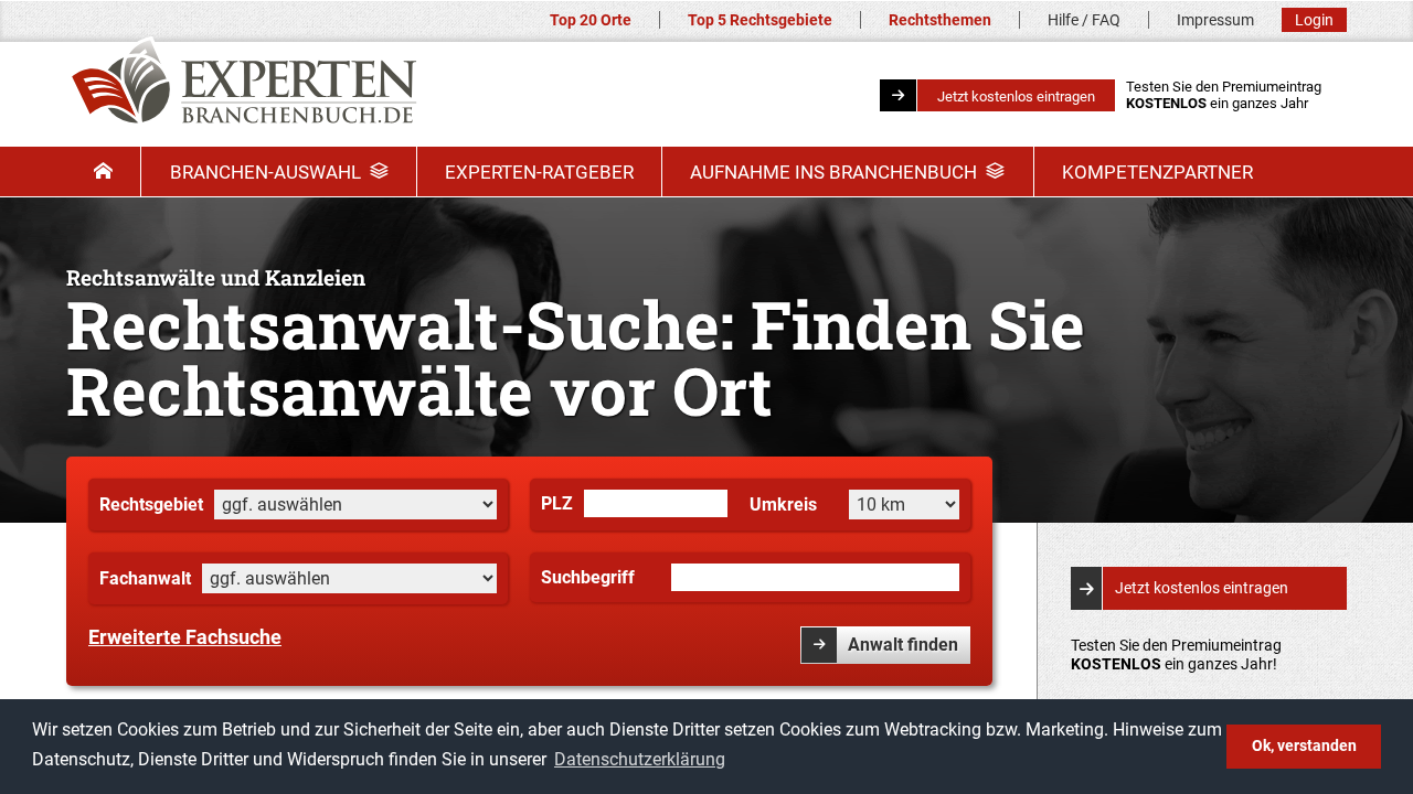 Screenshot von ExpertenBranchenbuch.de