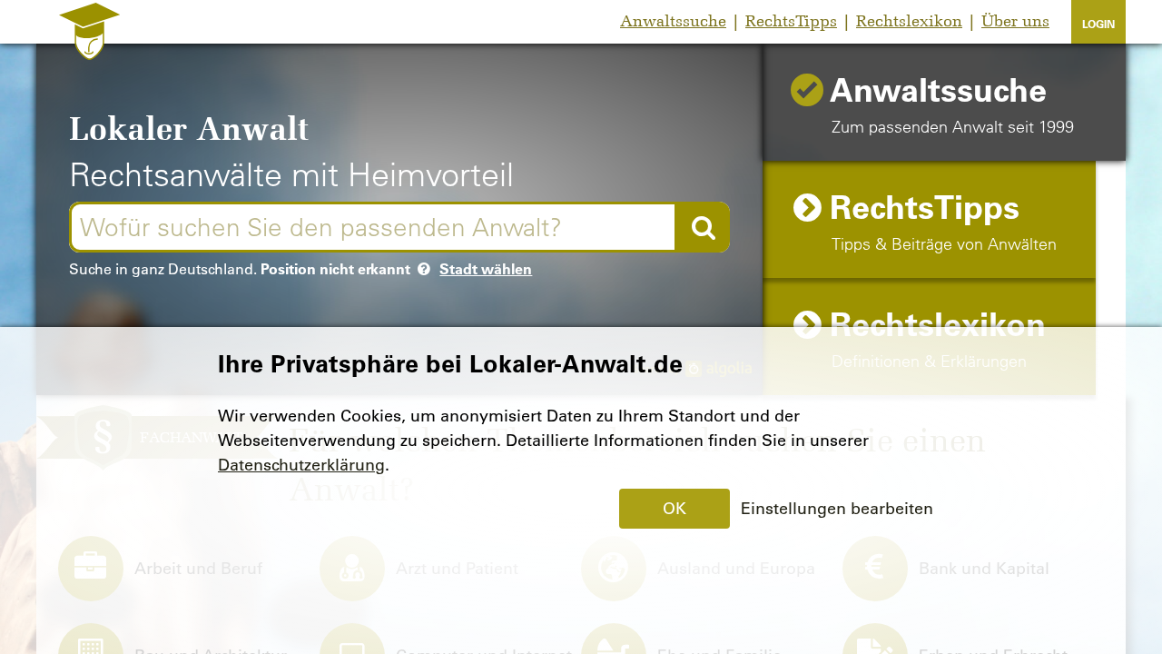 Screenshot von Lokaler-Anwalt.de