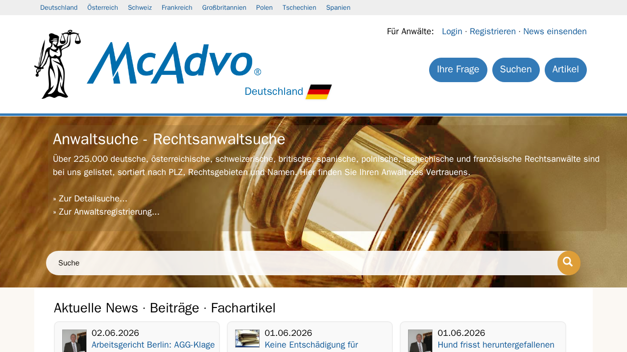 Screenshot von McAdvo