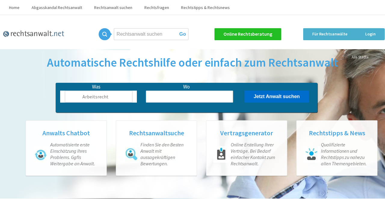 Screenshot von rechtsanwalt.net