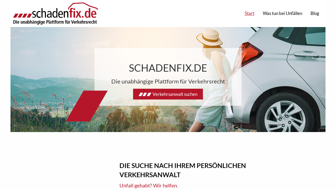 Screenshot von schadenfix